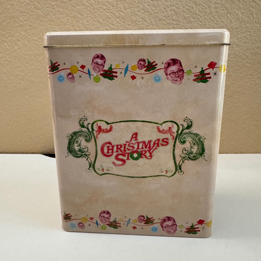 A Christmas Story Ralphie Parker Metal Holiday Storage Tin 2008 Warner Bros